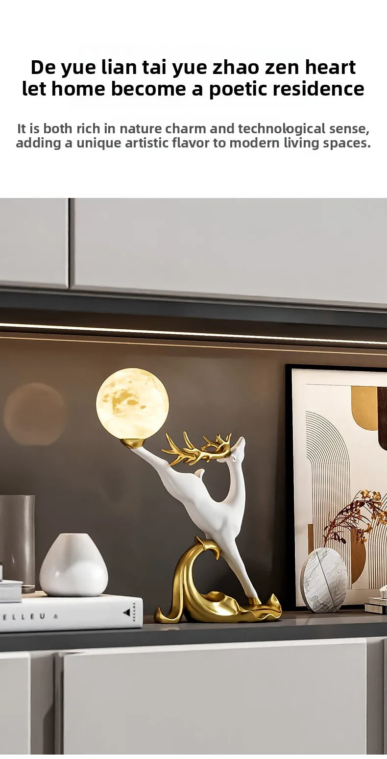 Nordic Luxury Home Decor Deer Figurine Ornament Living Room TV Cabinet Wine Cabinet Office Desk Decoration Housewarming Gift - ๐๐ฎ ๐๐๐ ๐น๐๐๐๐ ๐ป๐๐๐๐ ๐๐