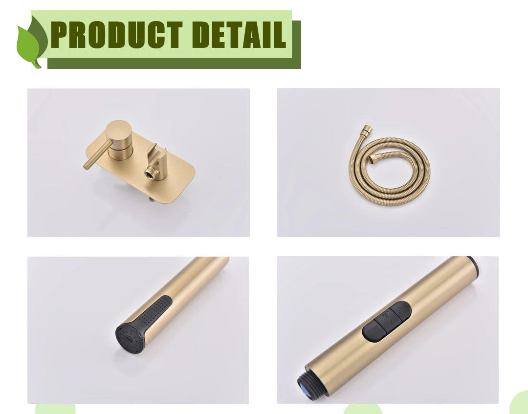 Wall Mounted Bidet Sprayer Faucet