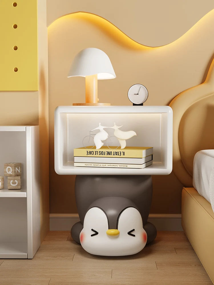 Cute penguin bedside table by MC THE BLACK DIAMOND, children&