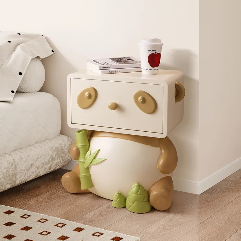 Cute Panda Bedside Table, Creative Floor Storage Ornament, Living Room, Bedroom, Sofa, Side Cabinet, Home Decoration, Furniture - ๐๐ฎ ๐๐๐ ๐น๐๐๐๐ ๐ป๐๐๐๐ ๐๐