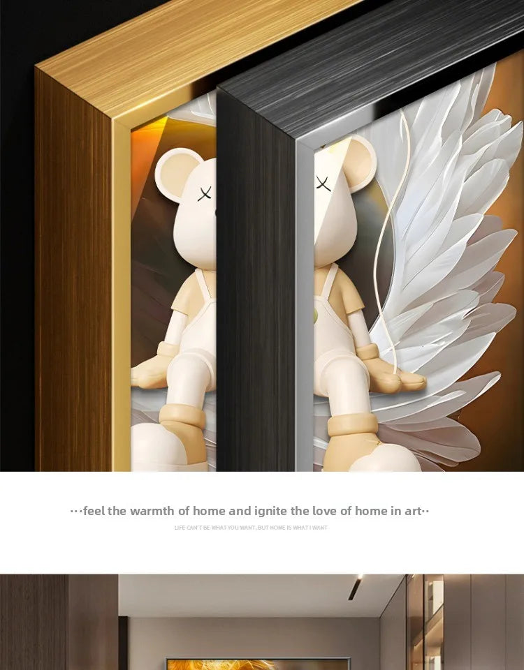 Modern wall decor LED painting poster by MC THE BLACK DIAMOND, featuring a contemporary design for living room decor.
