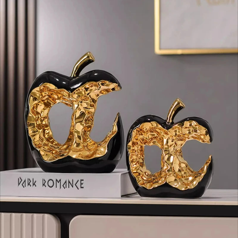 Light Luxury Home Decor Ceramic Apple Ornament Modern Living Room TV Cabinet Wine Cabinet High-end Art Decorative Figurines Gift - ๐๐ฎ ๐๐๐ ๐น๐๐๐๐ ๐ป๐๐๐๐ ๐๐
