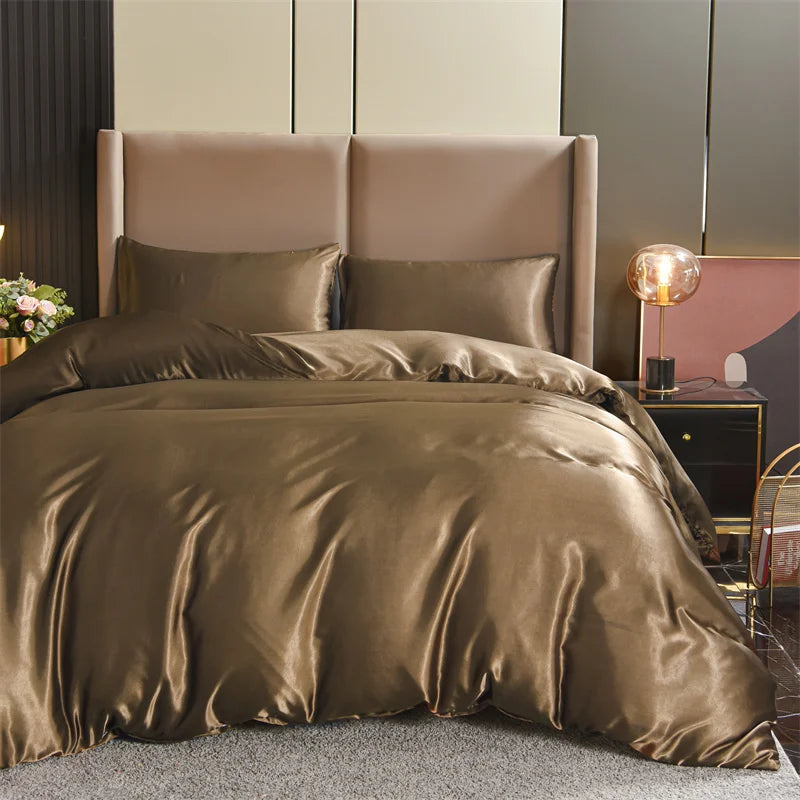 3-piece satin duvet cover set from 𝕄𝕔 𝕋𝕙𝕖 𝔹𝕝𝕒𝕔𝕜 𝔻𝕚𝕒𝕞𝕠𝕟�