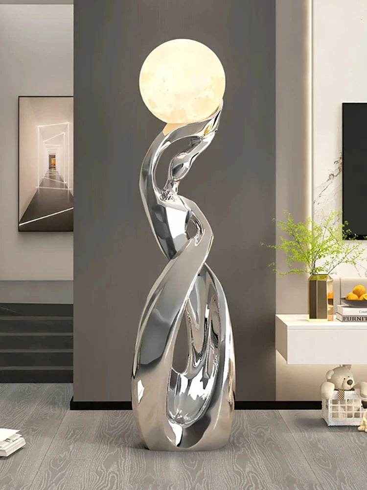 Large abstract luminous sculpture by 𝕄𝕔 𝕋𝕙𝕖 𝔹𝕝𝕒𝕔𝕜 𝔻𝕚𝕒𝕞𝕠𝕟𝕕