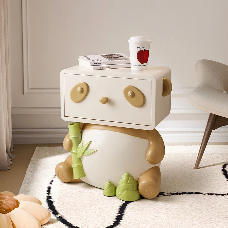Cute Panda Bedside Table, Creative Floor Storage Ornament, Living Room, Bedroom, Sofa, Side Cabinet, Home Decoration, Furniture - ๐๐ฎ ๐๐๐ ๐น๐๐๐๐ ๐ป๐๐๐๐ ๐๐