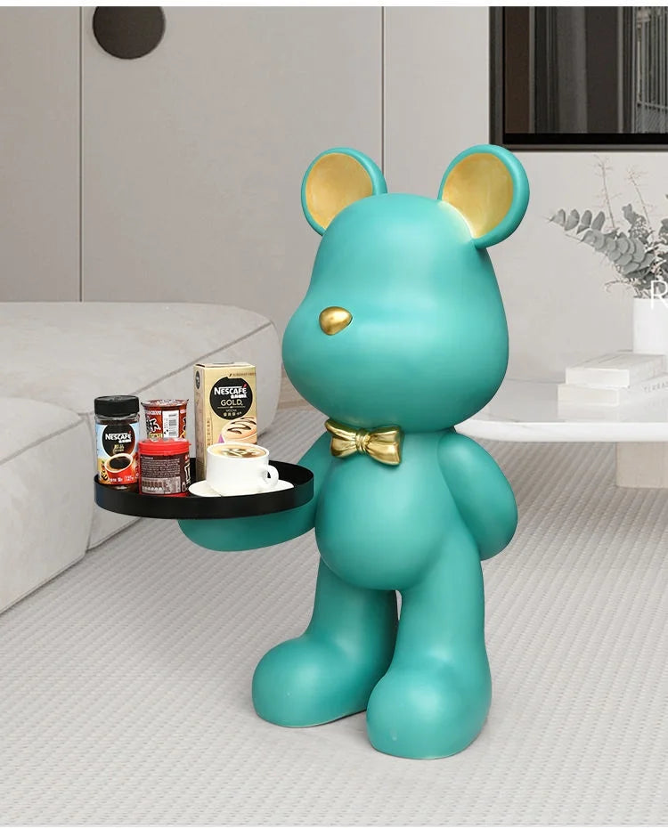 Home Decor Creative Doll Bear Floor Ornament Living Room Trend Soft Decoration Welcome Reception Storage Tray Animal Statue Gift - ๐๐ฎ ๐๐๐ ๐น๐๐๐๐ ๐ป๐๐๐๐ ๐๐
