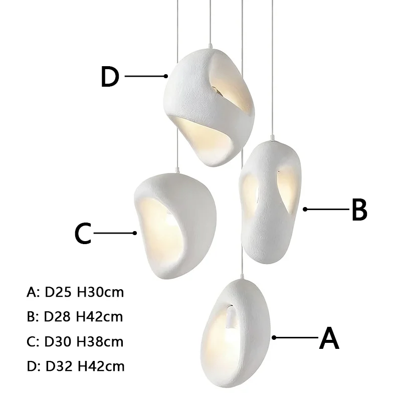 Nordic Villa Stairs Wabi Sabai MC THE BLACK DIAMOND pendant light with E27 LED bulb, modern design for stylish interior lighting.