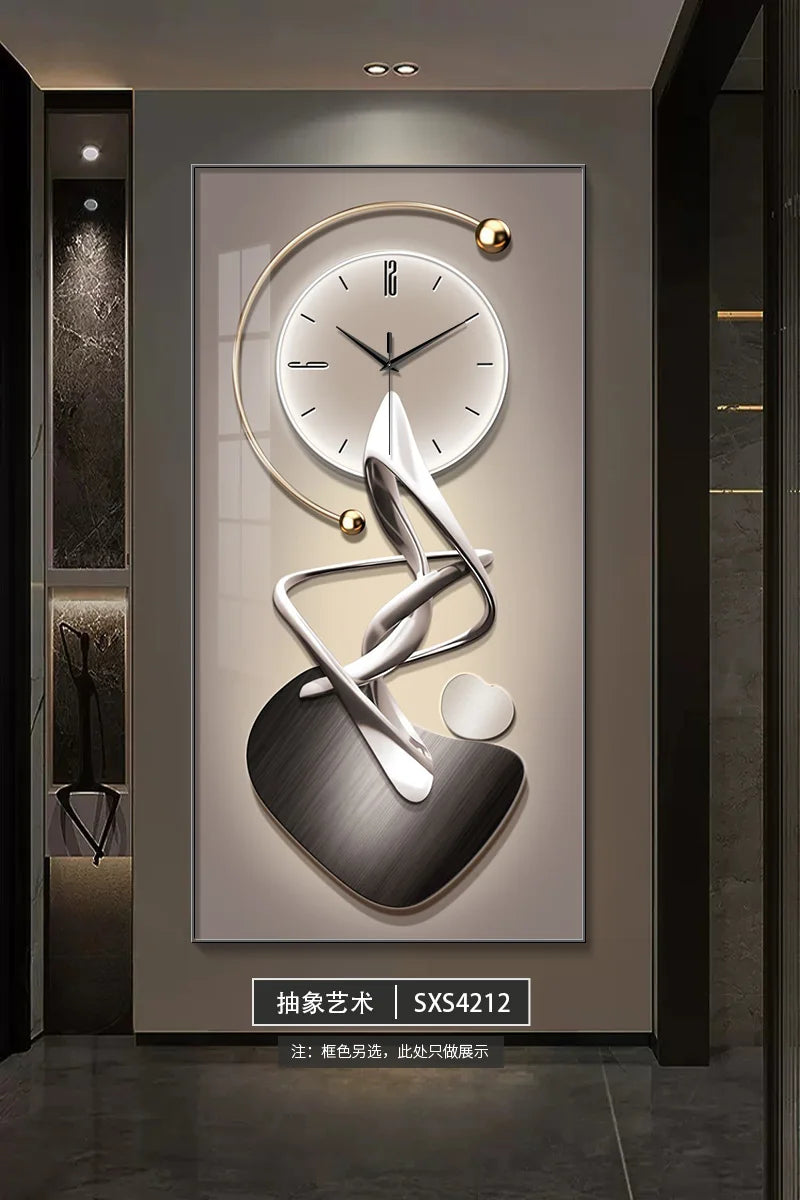 Modern Design Wall Clock Living Room Entrance Corridor Wall Decor Mute Digital Clock Large Abstract Hanging Painting Wall Watch - ๐๐ฎ ๐๐๐ ๐น๐๐๐๐ ๐ป๐๐๐๐ ๐๐