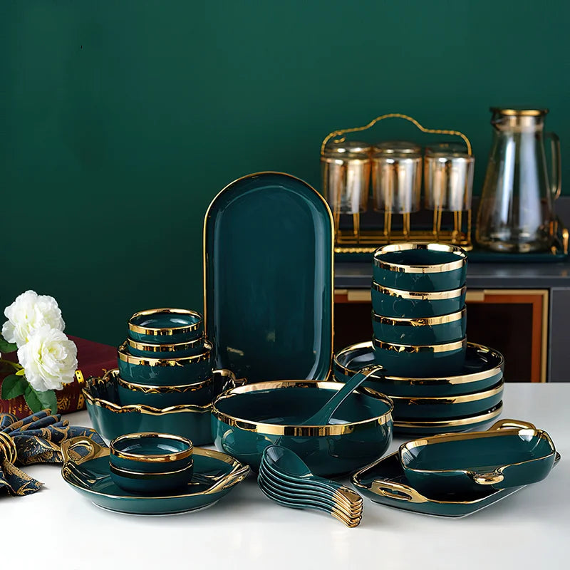 18-piece ceramic dinnerware set from 𝕄𝕔 𝕋𝕙𝕖 𝔹𝕝𝕒𝕔𝕜 𝔻𝕚𝕒𝕞𝕠𝕟�