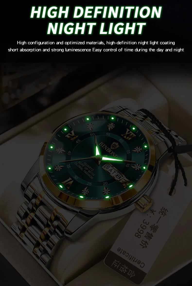 2025 Top Brand Luxury Fashion Diver Watch Men 30ATM Waterproof Date Clock Sport Watches Mens Quartz Wristwatch Relogio Masculino - https://mohammadcollection.com