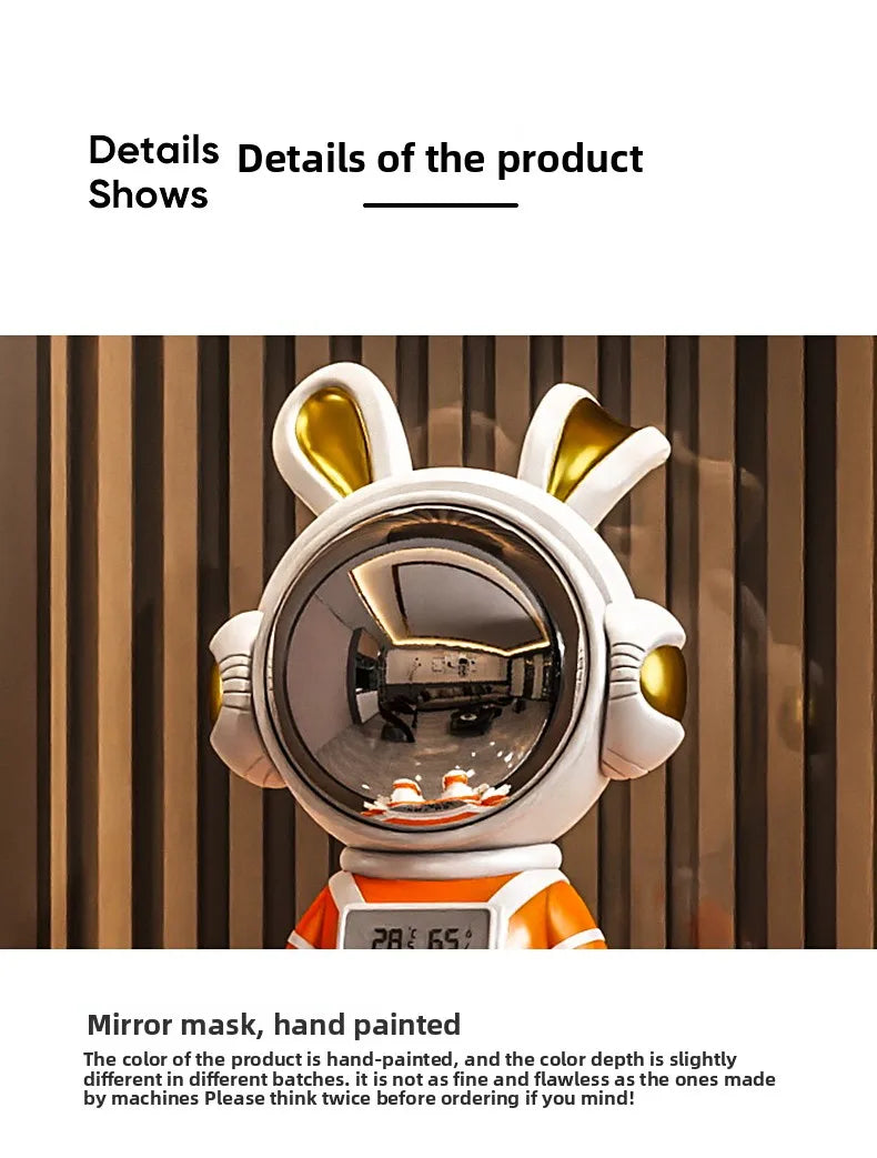 Astronaut Rabbit Sitting Desk Decoration Nordic Luxury Living Room Entrance TV Cabinet Decorative Figurines Housewarming Gift - ๐๐ฎ ๐๐๐ ๐น๐๐๐๐ ๐ป๐๐๐๐ ๐๐