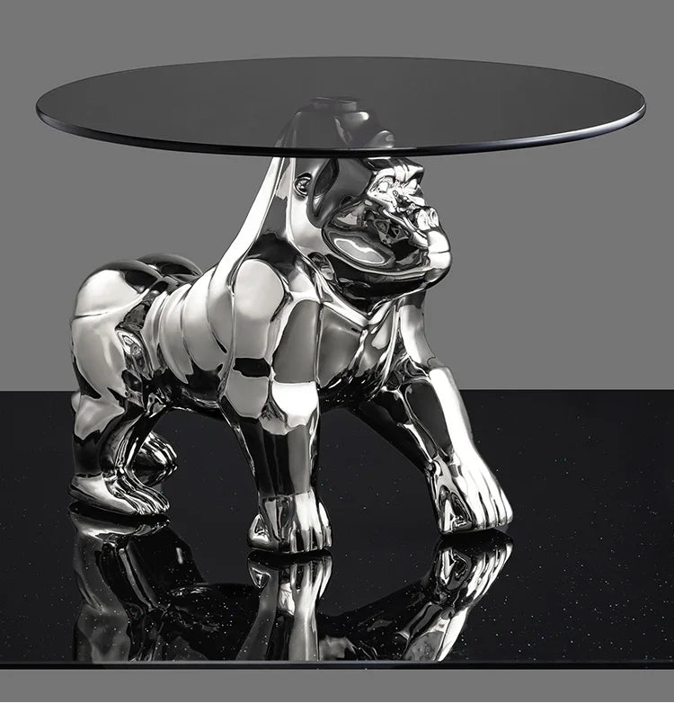 Creative Coffee Table Octopus Gorilla Glass Table Design Light Luxury Living Room Sofa Side Table Tea Table Home Decor Furniture - https://mohammadcollection.com