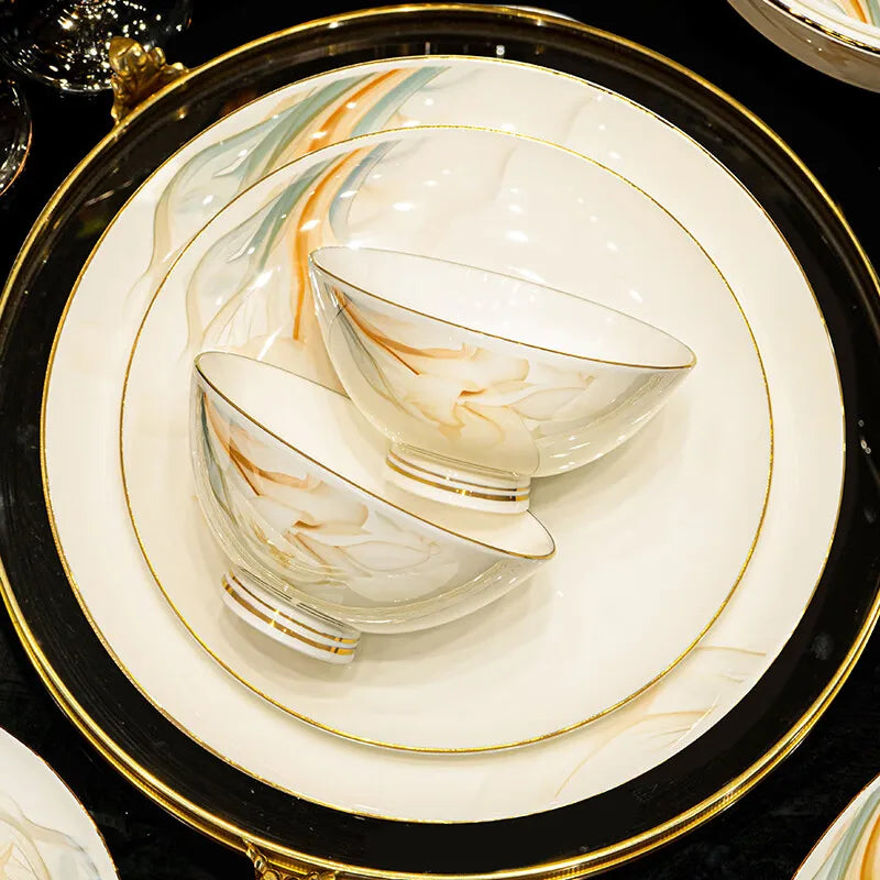 Jingdezhen high-end bowl and plate set by ๐๐ ๐๐๐ ๐น๐๐๐๐ ๐ป๐๐๐๐
