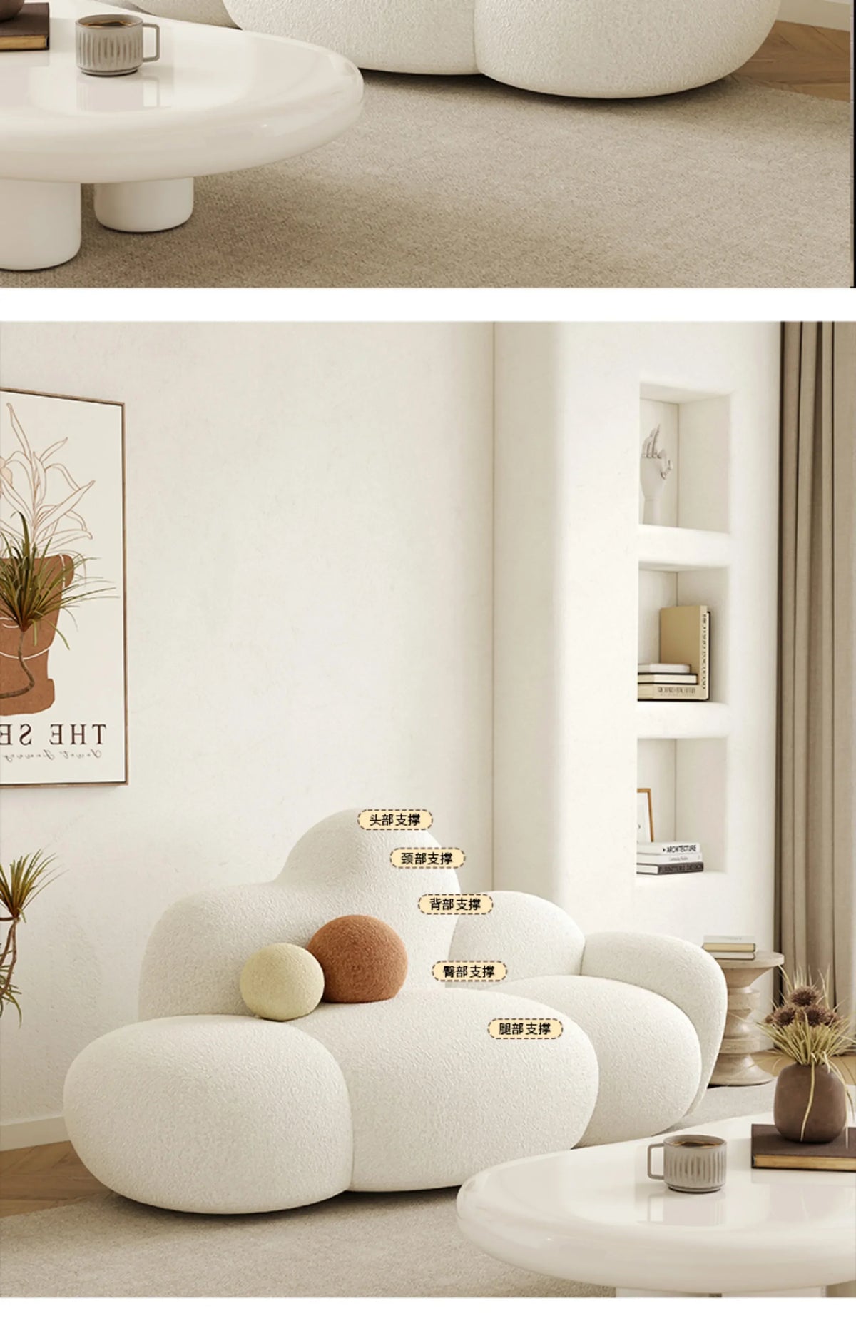 Comfortable MC THE BLACK DIAMOND living room sofa with plush cushions and relaxing design, perfect for cozy seating.