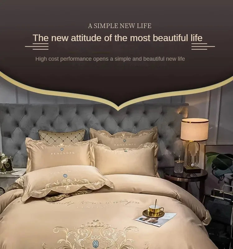 European-style bed sheet four-piece set by 𝕄𝕔 𝕋𝕙𝕖 𝔹𝕝𝕒𝕔𝕜 𝔻𝕚𝕒𝕞𝕠𝕟