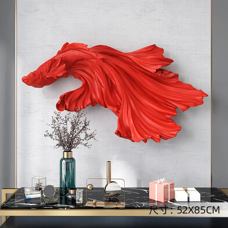Nordic Home Fighting Fish sculpture by ๐๐ ๐๐๐ ๐น๐๐๐๐ ๐ป๐๐๐๐ ๐๏ฟฝ