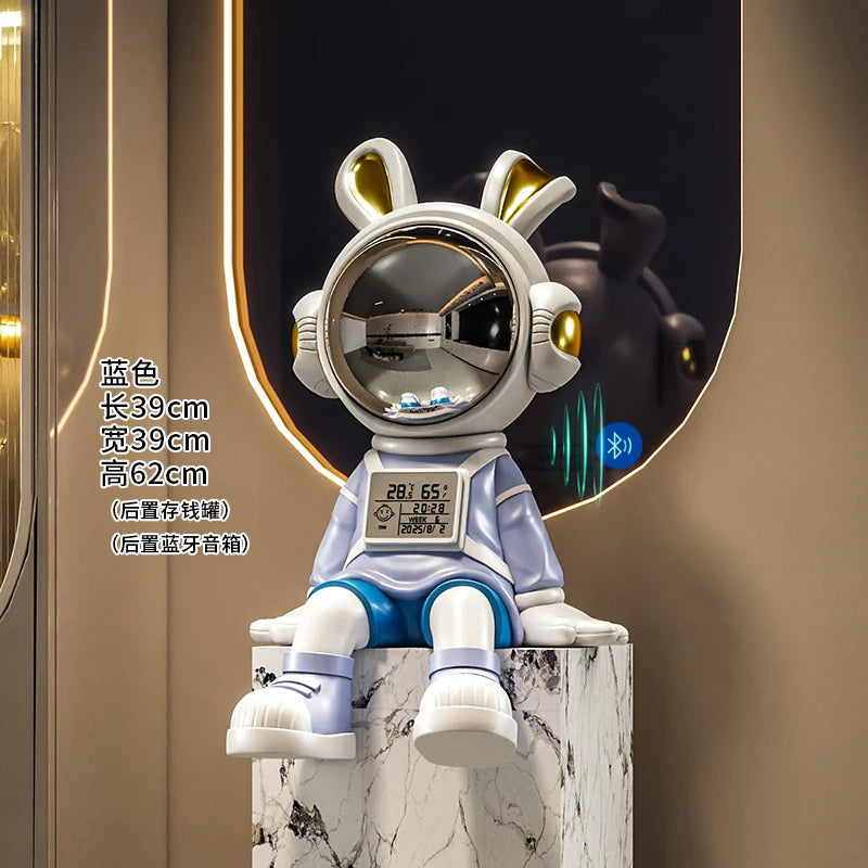 Astronaut Rabbit Sitting Desk Decoration Nordic Luxury Living Room Entrance TV Cabinet Decorative Figurines Housewarming Gift - ๐๐ฎ ๐๐๐ ๐น๐๐๐๐ ๐ป๐๐๐๐ ๐๐