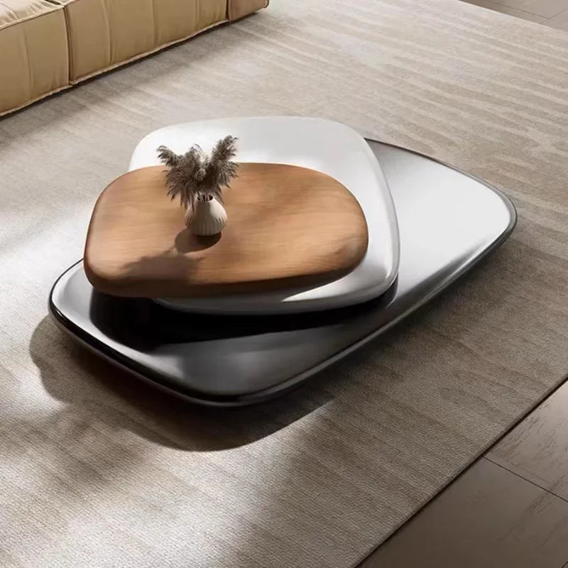 Italian designer MC THE BLACK DIAMOND floating coffee table for large apartments, high-quality modern design with sleek finish.
