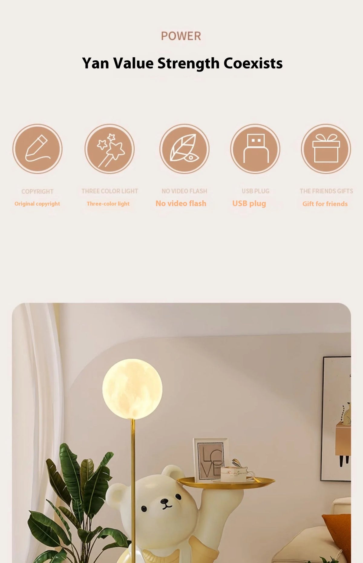 Modern cream-colored figurines for home decoration by MC THE BLACK DIAMOND, stylish decor accents for contemporary interior design.