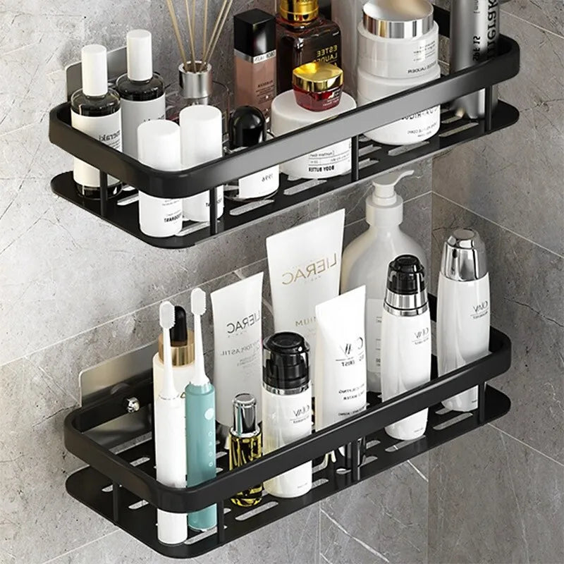 Bathroom Shelves No-drill Corner Shelf Shower Storage Rack Holder Toilet Organizer Bathroom Accessories - https://mohammadcollection.com