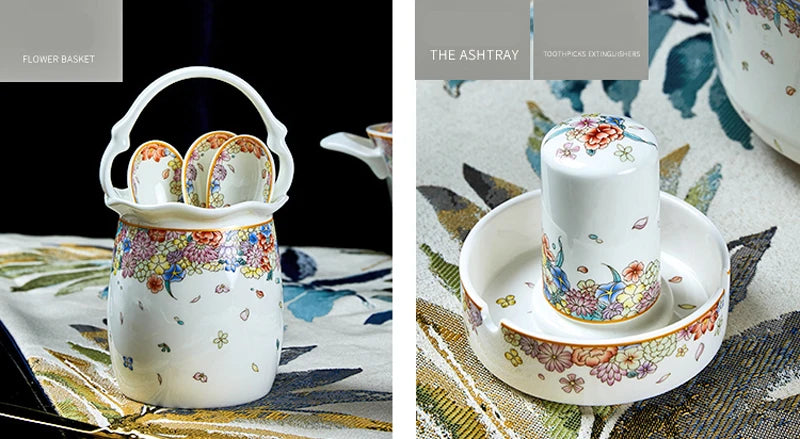 Set of 50 porcelain dinnerware pieces with star design from ๐๐ฎ ๐๐๐ ๐น๐๐๐๐ ๐ป๐๐๐๏ฟฝ