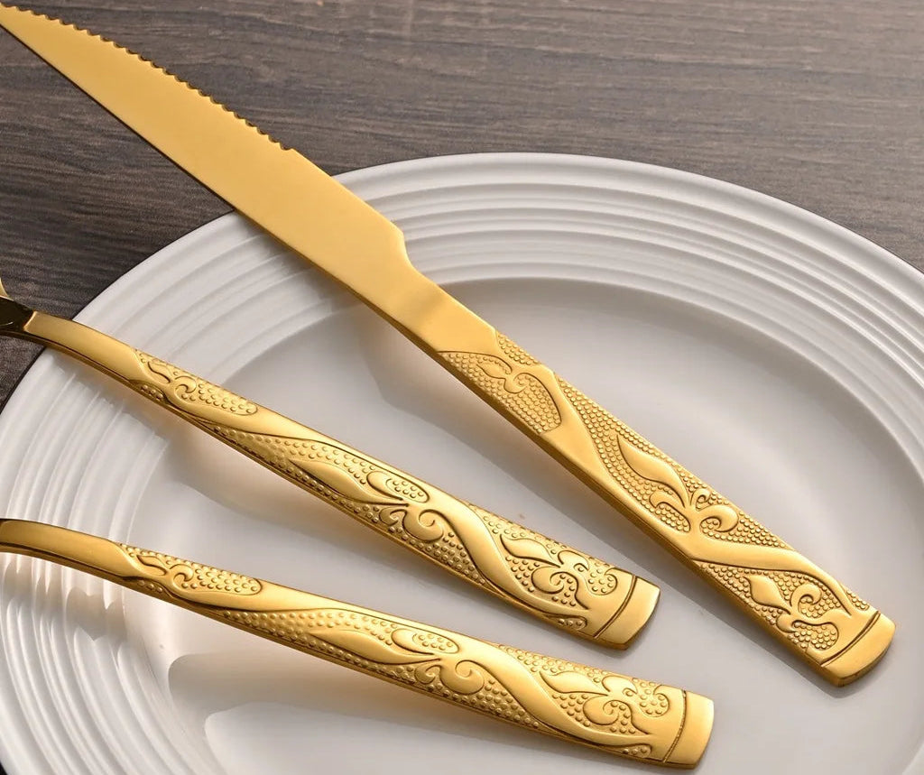 Knife Spoon Vintage Stainless Steel Tableware