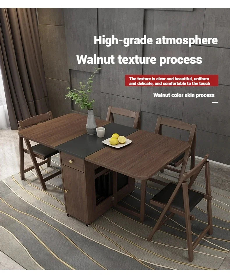 Folding wood table for kids' study or party dining by MC THE BLACK DIAMOND, featuring a sturdy, compact design.