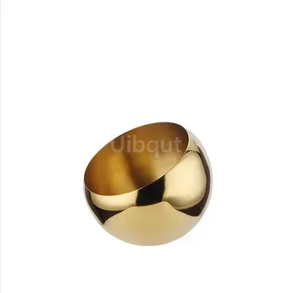 Stainless steel oblique mouthed sauce bowl with lid, ideal for hot pots, salads, and seasoning in kitchen use.