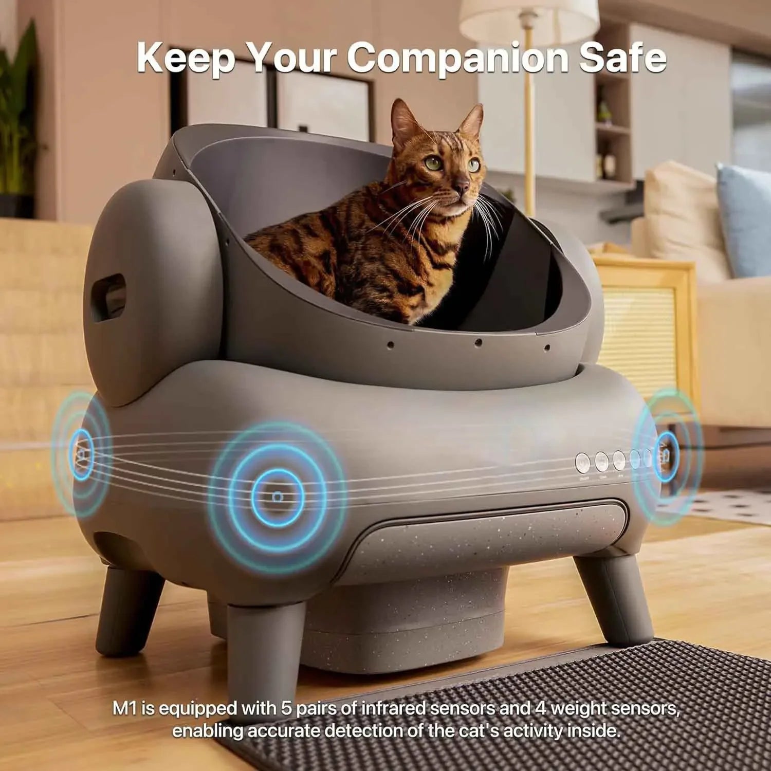 Pet Box Automatic Cat Litter Box Self Cleaning Cat Toilet Yibao Intelligent Pet Litter Bowl Automatic Large Toilet 2024