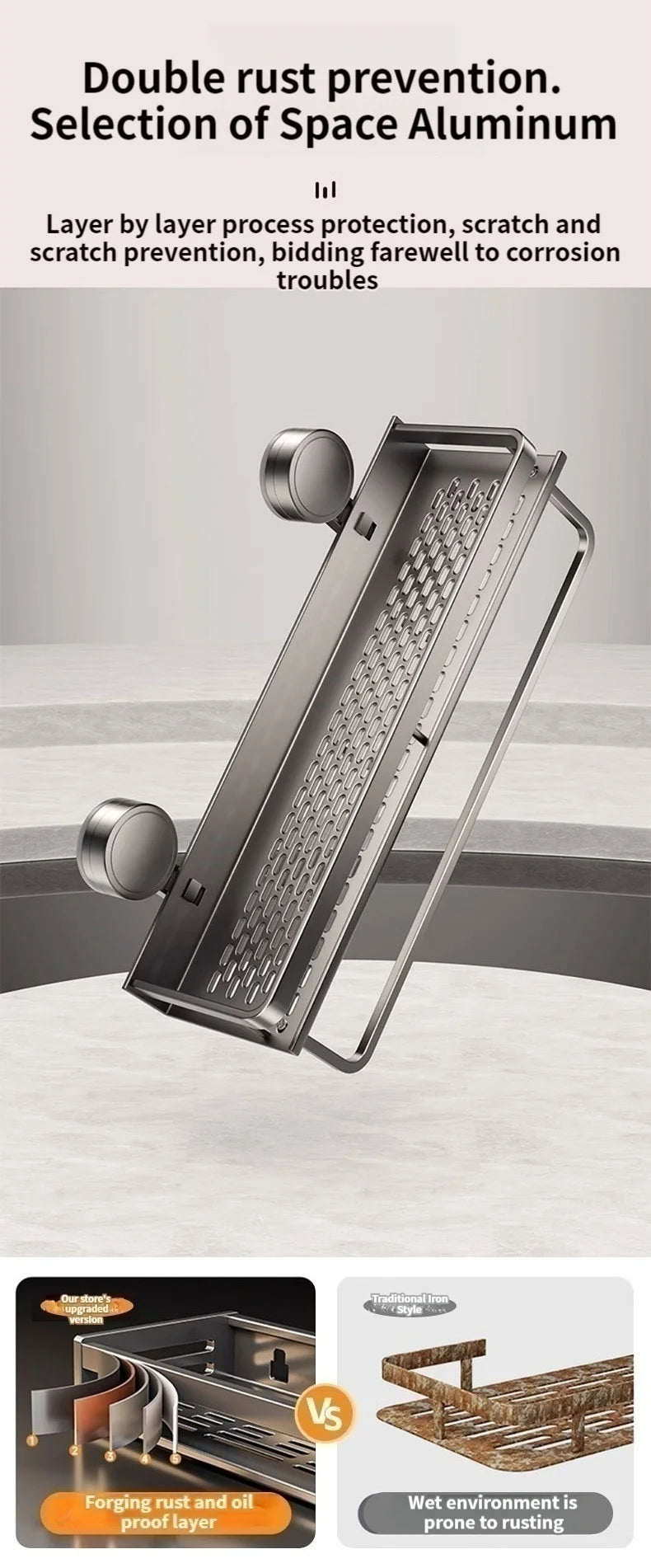 Non-drill bathroom suction cup wall shelves by 𝕄𝕔 𝕋𝕙𝕖 𝔹𝕝𝕒𝕔𝕜 𝔻𝕚𝕒𝕞𝕠�