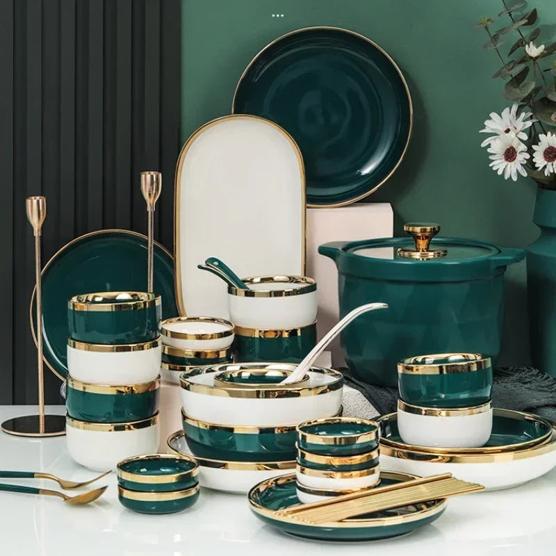 Set of ceramic dessert soup plates and dinnerware from ๐๐ ๐๐๐ ๐น๐๐๐๐ ๐ป๐๐๐๐ ๏ฟฝ
