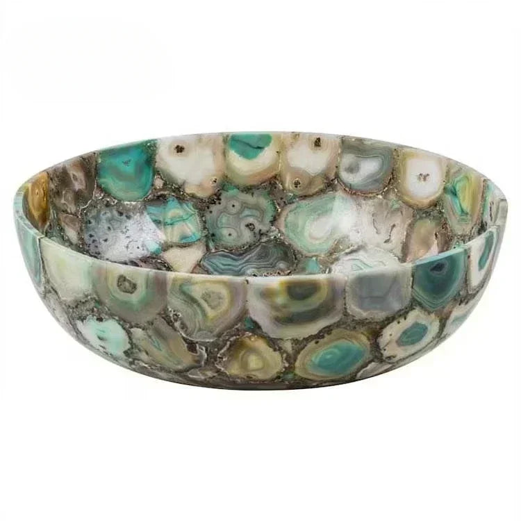 Bathroom Decorative Washbasin Rose Quartz Bowl Handmade Luxury Gemstone Rose Quartz - https://mohammadcollection.com