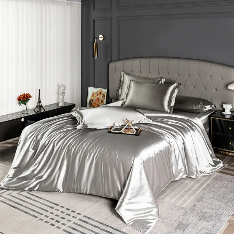 Black satin bedding set by 𝕄𝕔 𝕋𝕙𝕖 𝔹𝕝𝕒𝕔𝕜 𝔻𝕚𝕒𝕞𝕠𝕟𝕕