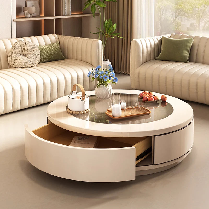 Minimalist Nordic-style coffee table by MC THE BLACK DIAMOND with a sleek, aesthetic design for modern living spaces.