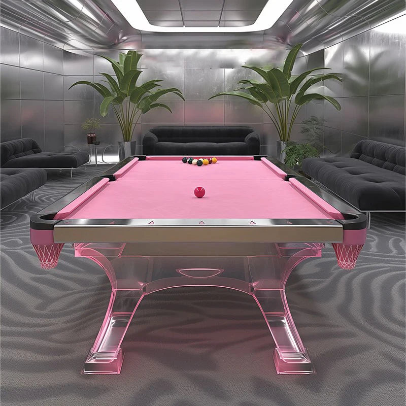 Light Luxury Home Acrylic Pink Billiard Table Designer Billiard Table Entertainment Billiard Table