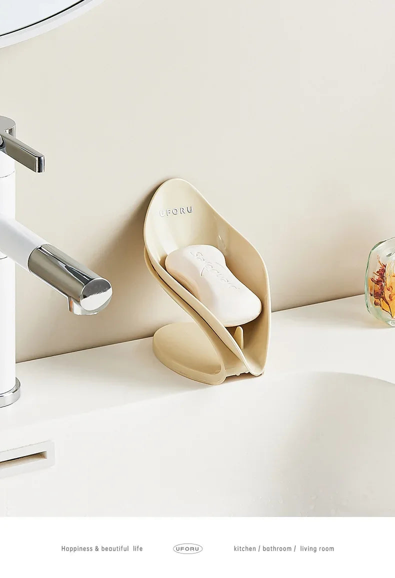 Modern Light Luxury Bathroom Soap Holder - Multi-Functional Countertop Storage Box with Self-Draining Design & Leak-Proof Base - https://mohammadcollection.com