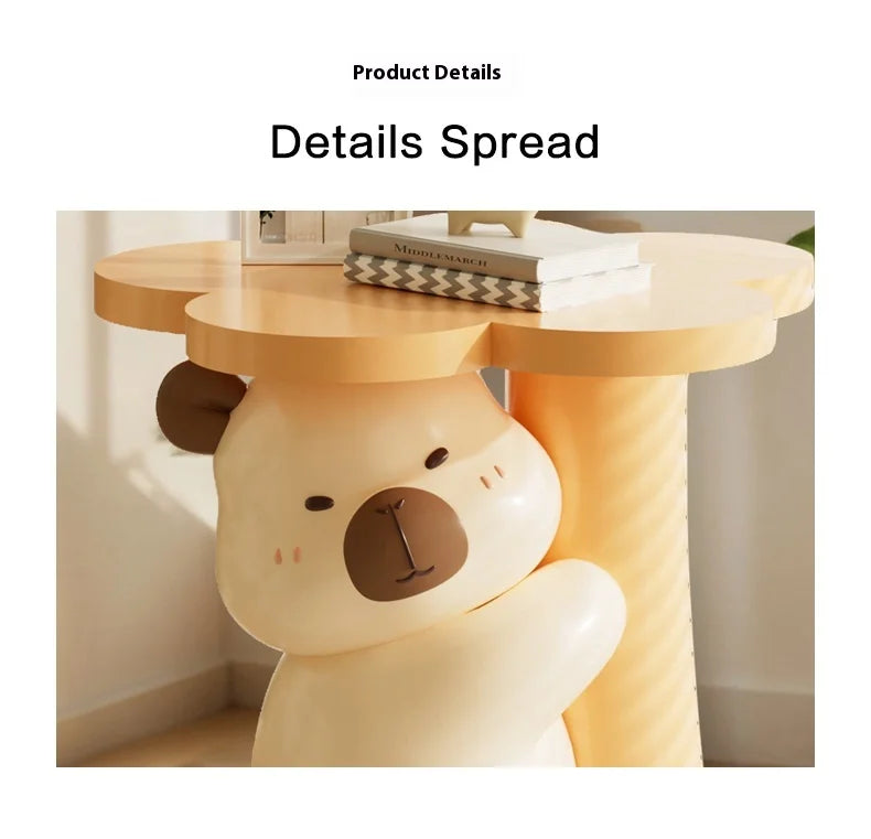 Home Decor Furniture Cartoon Animal Figurines Side Table Living Room Floor Decoration Children&