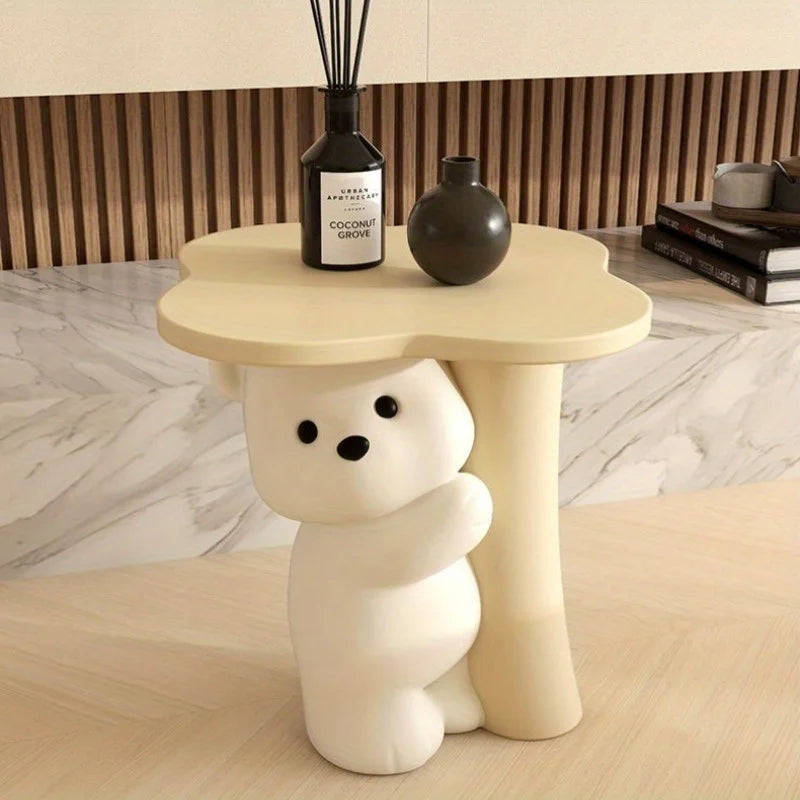 Large Cute Bear Floor Decor - Made of Polymer Material, Requires No Electricity, Perfect for Living Room, Sofa Side Table - https://mohammadcollection.com