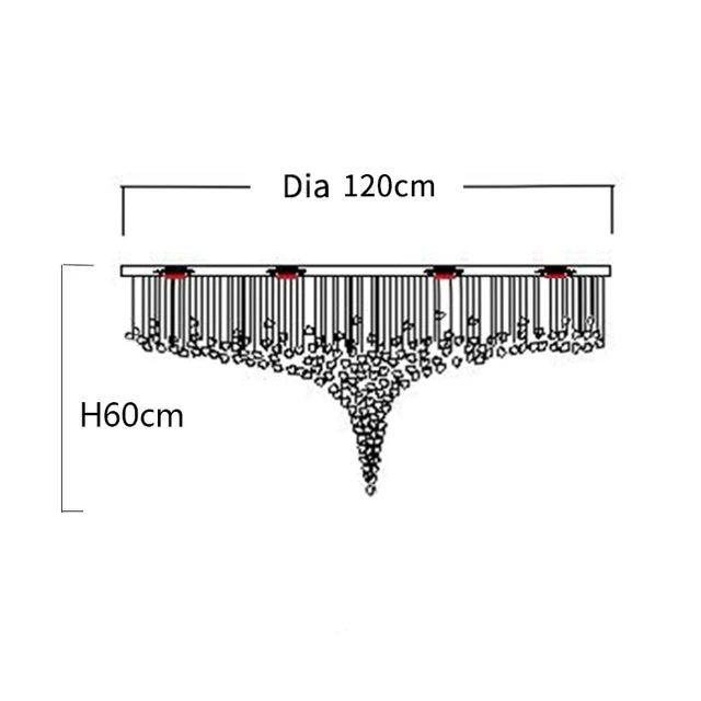 Modern Stone Crystal LED Chandelier Large Staircase Luxury Ceiling Pendant Light Home Decor Cristal Glass Suspension Lamps - https://mohammadcollection.com