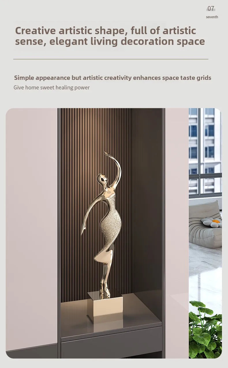 Electroplated abstract figure sculpture by 𝕄𝕔 𝕋𝕙𝕖 𝔹𝕝𝕒𝕔𝕜 𝔻𝕚𝕒𝕞𝕠𝕟