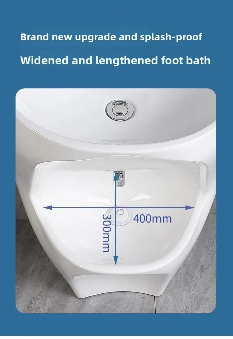 Wudu Basin Ceramic Wall Mounted Basin Floor Standing Footbath Muslim Wudu Foot Wash Basin - 𝕄𝕮 𝕋𝕙𝕖 𝔹𝕝𝕒𝕔𝕜 𝔻𝕚𝕒𝕞𝕠𝕟𝕕