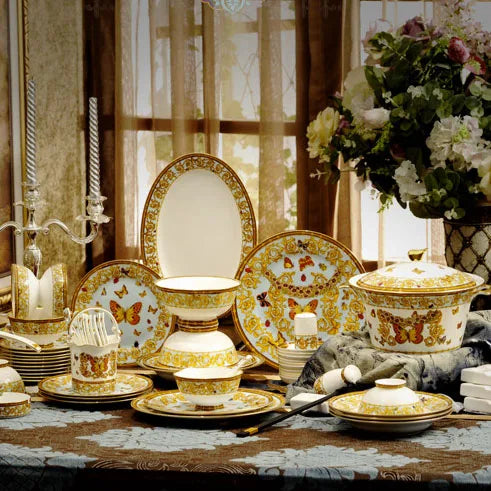 European-style Luxury Bone China Tableware Set by ๐๐ ๐๐๐ ๐น๐๐๐๐ ๐ป๐๐๐๐ ๏ฟฝ