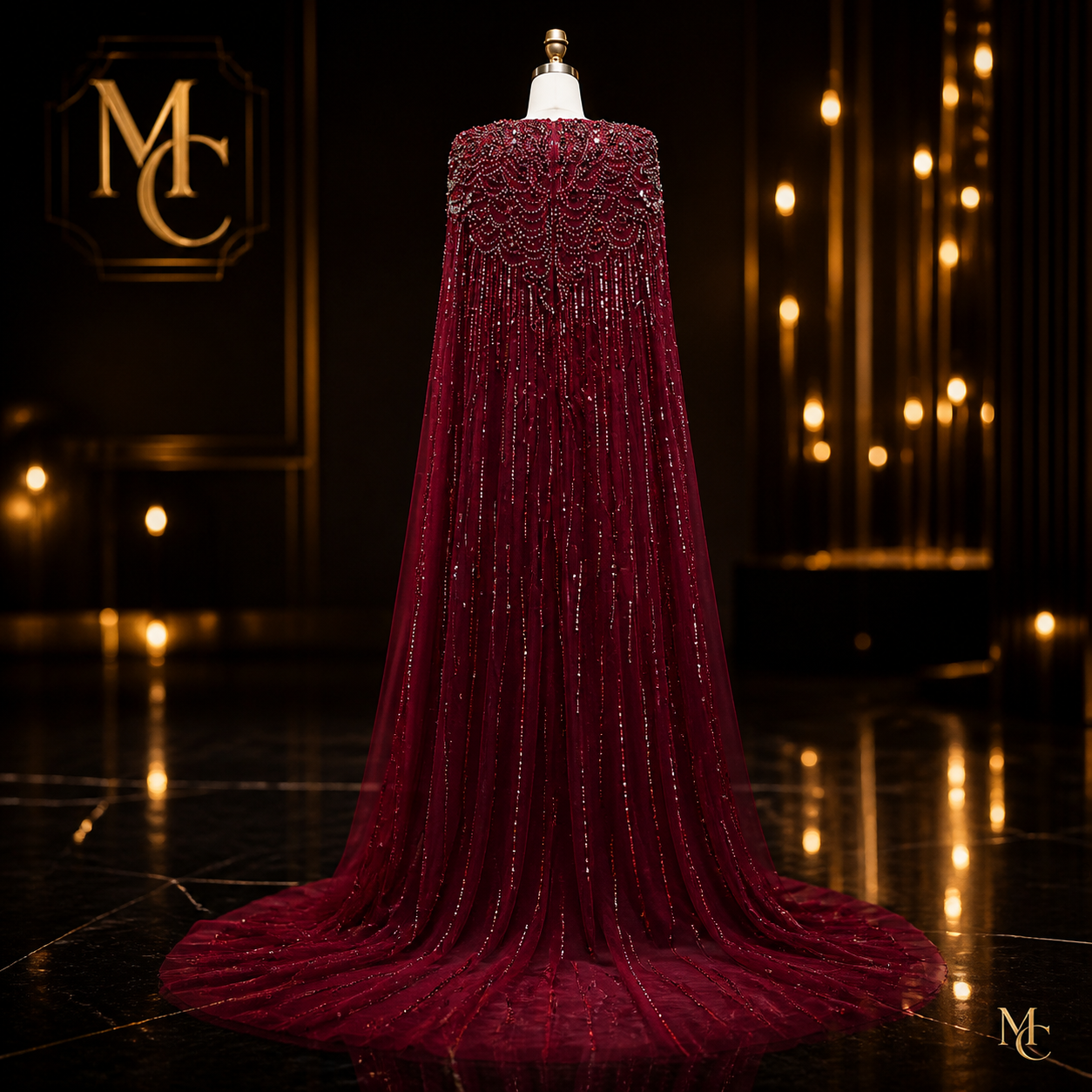 Luxury Dubai Sage Green Evening Dresses with Cape Fuchsia Crystal Gold Women Wedding Party Gowns SS399 Customized