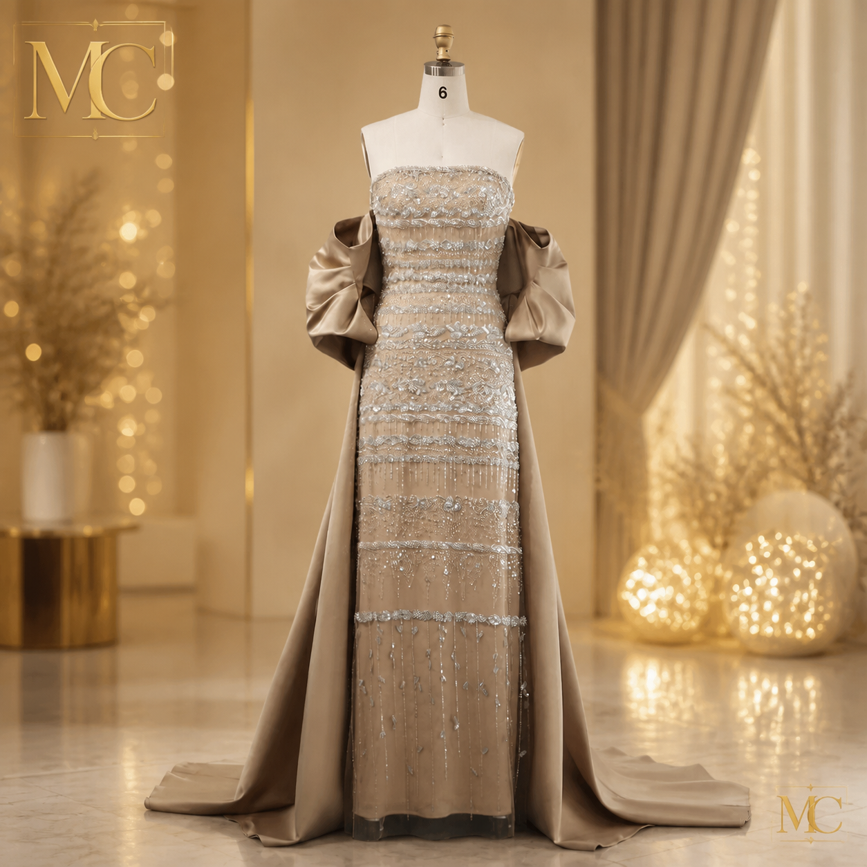 MC Luxury Dubai Sage Green Evening Dresses with Cape Blue Sky Lilac Elegant Women Wedding Party Gowns SS238 Customized