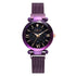 Starry Quartz Watch with Lazy Magnet Strap by Mohammad Collection, featuring a sleek slip-on shoe design and starry quartz details.