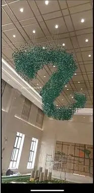 Creative Crystal Stone Pendant Hotel Sales Office Conference Room Sand Table Post-modern Lobby Art Personality Pendant Pendant