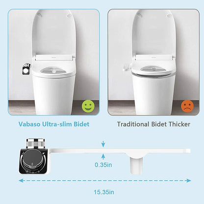 Bidet Toilet Seat Attachment Non-Electric Self-Cleaning Dual Nozzles Wash Hot Cold Mixer Water Lady Bathroom Accessories Sprayer - https://mohammadcollection.com