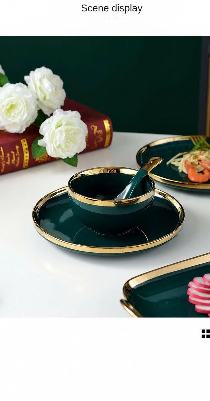 18-piece ceramic dinnerware set from 𝕄𝕔 𝕋𝕙𝕖 𝔹𝕝𝕒𝕔𝕜 𝔻𝕚𝕒𝕞𝕠𝕟�