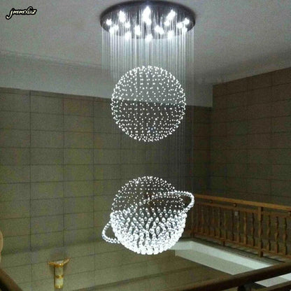 LED Crystal Chandelier Creative home living room bedroom lights dining room lights luxury crystal hanging wire light fixtures