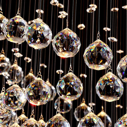 LED Crystal Chandelier Creative home living room bedroom lights dining room lights luxury crystal hanging wire light fixtures